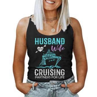 Husband And Wife Cruising Partners For Life Cruise Couples Women Tank Top Basic Casual Daily Weekend Graphic - Thegiftio UK