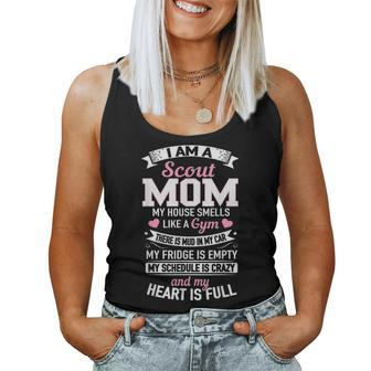 I Am A Scout Mom Proud Supportive Parent Women Tank Top Basic Casual Daily Weekend Graphic - Seseable