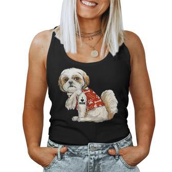 I Love Mom Tattoo Shih Tzu Mom Funny Mothers Day Gift Women Tank Top Basic Casual Daily Weekend Graphic - Thegiftio UK