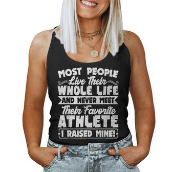 I Raised My Favorite Athlete Sports Mom Dad Gift Women Tank Top Basic Casual Daily Weekend Graphic - Seseable