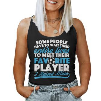 I Raised My Favorite Soccer Player For Mom And Dad Women Tank Top Basic Casual Daily Weekend Graphic - Seseable
