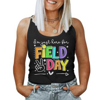 Im Just Here For Field Day Kids Boys Girls Teachers Women Tank Top Basic Casual Daily Weekend Graphic - Thegiftio UK