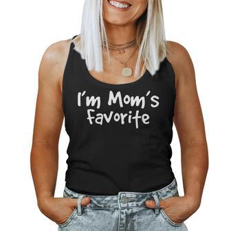 Im Moms Favorite Funny Kids Handwriting Saying Gift Women Tank Top Basic Casual Daily Weekend Graphic - Seseable