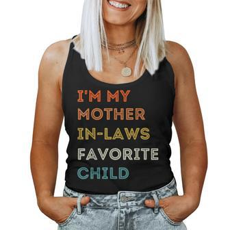 Im My Mother In Laws Favorite Child Family Mothers Day Women Tank Top Basic Casual Daily Weekend Graphic - Thegiftio UK
