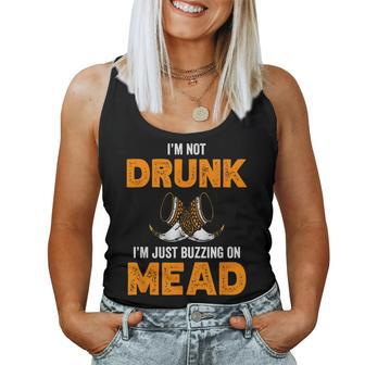 Im Not Drunk Im Just Buzzing On Mead Honey Wine Meadery Women Tank Top Basic Casual Daily Weekend Graphic - Thegiftio UK