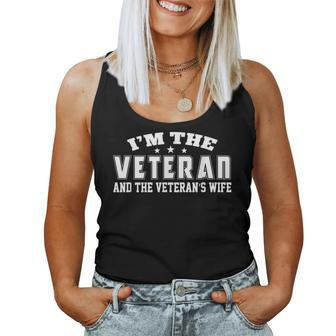 Im The Veteran And The Veterans Wife Female Veteran Women Women Tank Top Basic Casual Daily Weekend Graphic - Seseable