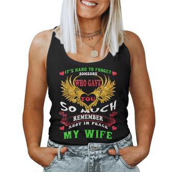 It Hard To Forget Someone Who Gave Wife So Much Remember Women Tank Top Basic Casual Daily Weekend Graphic - Thegiftio