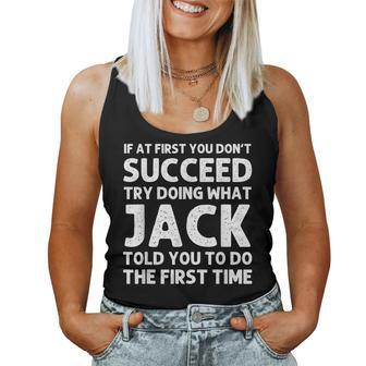 Jack Gift Name Personalized Birthday Funny Christmas Joke Women Tank Top Basic Casual Daily Weekend Graphic - Seseable