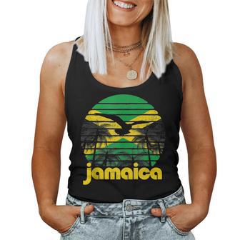 Jamaica Flag Beach Vintage Sun Men Women Kids Gift Women Tank Top Basic Casual Daily Weekend Graphic - Seseable