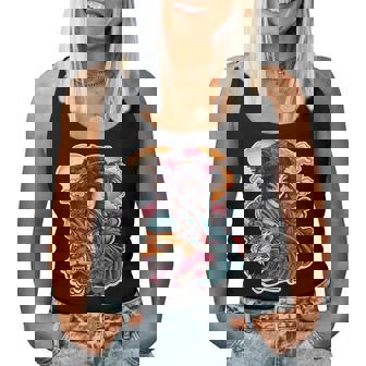 Japanese Inspired Geisha Tiger Clouds Flowers Women Men Women Tank Top Basic Casual Daily Weekend Graphic - Thegiftio UK