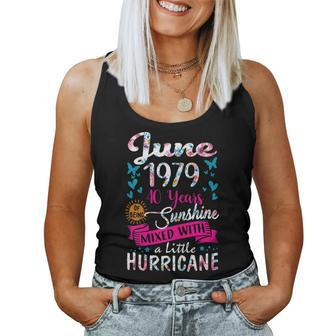 Womens June 1979 Birthday Floral Tee For Womens Women Tank Top | Mazezy CA