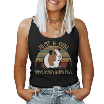 Just A Girl Who Loves Guinea Pig Mom Clothes For Women Women Tank Top Basic Casual Daily Weekend Graphic - Seseable