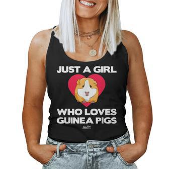 Just A Girl Who Loves Guinea Pig T Mom Guinea Pig Lover Women Tank Top Basic Casual Daily Weekend Graphic - Seseable