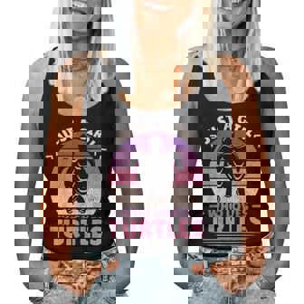 Just A Girl Who Loves Turtles Lovers Sea Turtle Girls Turtle Women Tank Top | Mazezy