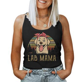 Lab Mama Labrador Retro Funny Mom Mother Lover Gifts Women Women Tank Top Basic Casual Daily Weekend Graphic - Seseable