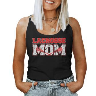 Lacrosse Mom Vintage Retro Lacrosse Stick Sun Gift Women Tank Top Basic Casual Daily Weekend Graphic - Seseable
