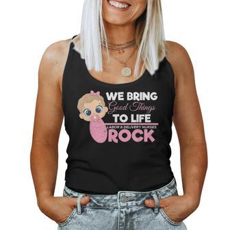 L&D Labor And Delivery Nurse Or Obstetrician Gift Ideas Women Tank Top Basic Casual Daily Weekend Graphic - Seseable