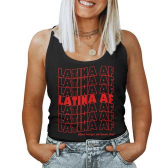 Womens Latina Af As Fuck Tshirt Have A Nice Day In Spanish Tee Women Tank Top | Mazezy