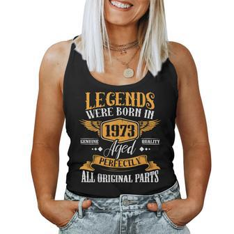 Legends Born Vintage 1973 50Th Birthday Men Women Tank Top Basic Casual Daily Weekend Graphic - Seseable