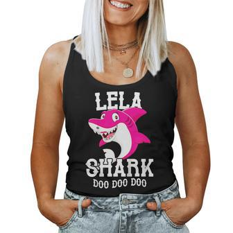 Lela Shark For Mother Grandma Birthday Halloween Christmas Women Tank Top | Mazezy
