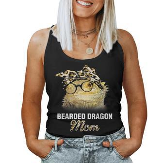 Leopard Plaid Bearded Dragon Mom Women Tank Top | Mazezy