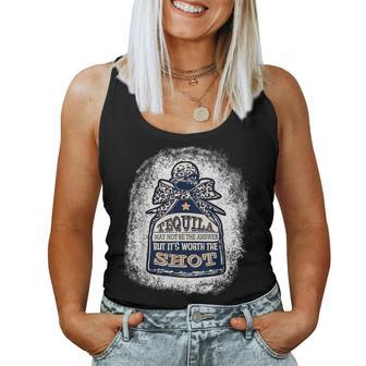Leopard Tequila May Not Be The Answer But Its Worth A Shot Women Tank Top | Mazezy