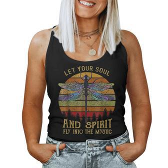 Let Your Soul And Spirit Fly Into The Mystic Dragonfly Women Tank Top | Mazezy