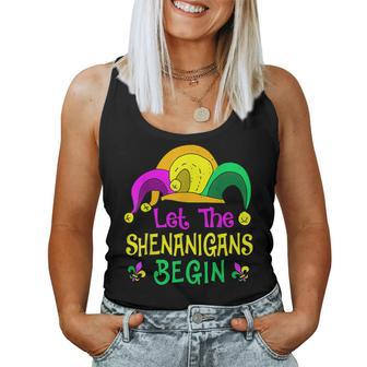 Let The Shenanigans Begin Mardi Gras Kids Men Women Women Tank Top Basic Casual Daily Weekend Graphic - Seseable