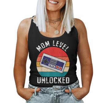 Leveling Up To Mommy Mom Funny Soon To Be Promoted To Mommy Women Tank Top Basic Casual Daily Weekend Graphic - Seseable