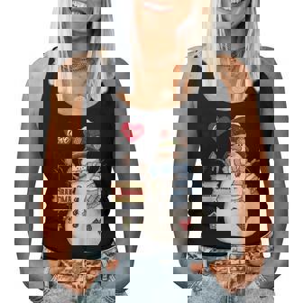 I Love Being A Grandma Snowman Shirt For Christmas Day Women Tank Top | Mazezy