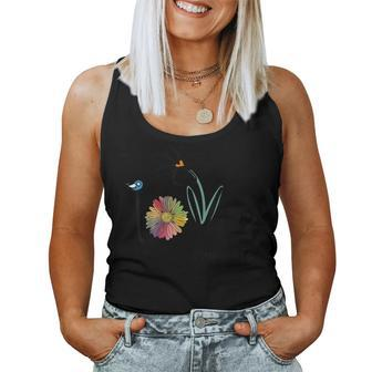 Love Mom Life - Art Flower Bird Tshirt For Women Tank Top | Mazezy AU