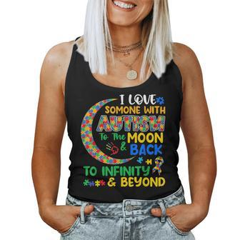 I Love Someone With Autism Dad Mom Autism Awareness Autistic Women Tank Top | Mazezy