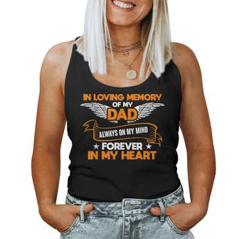 In Loving Memory Of My Dad Missing Dad Women Tank Top | Mazezy