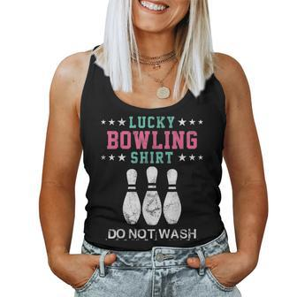 Lucky Bowling Gift For Women Wife Mom Or Girls Women Tank Top Basic Casual Daily Weekend Graphic - Seseable
