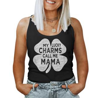 Womens My Lucky Charms Call Me Mama St Patricks Day For Mom Mother Women Tank Top | Mazezy