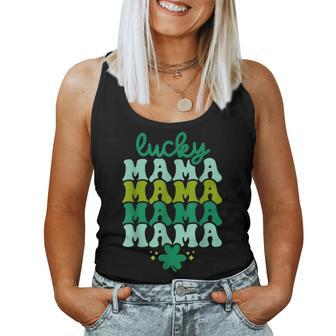 Lucky Mama Leaf Clover St Patricks Day Women Women Tank Top | Mazezy
