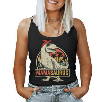 Mamasaurus T Rex Dinosaur Mama Saurus Family Matching Women Women Tank Top | Mazezy CA