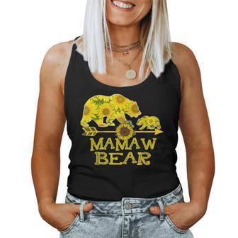 Mamaw Bear Sunflower Mother Father Women Tank Top | Mazezy