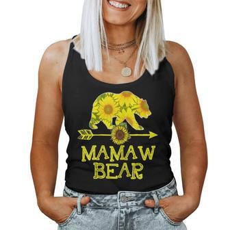 Mamaw Bear Sunflower Mother Father Women Tank Top | Mazezy