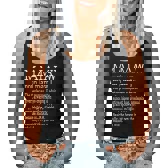 Mamaw Definition Grandma Mother Day Gifts Women V2 Women Tank Top Basic Casual Daily Weekend Graphic | Seseable UK