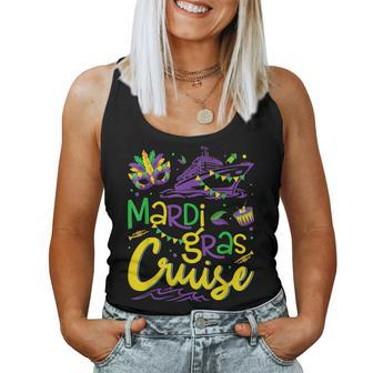 Mardi Gras Cruise Crew 2023 Funny Cruising Men Women Costume V2 Women Tank Top Basic Casual Daily Weekend Graphic - Seseable