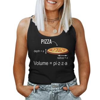 Maths Nerd Pizza Lovers Volume Formula Geek Math Teacher Women Tank Top | Mazezy