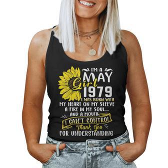 Im A May Girl 1979 Sunflower 40Th Birthday Women Tank Top | Mazezy