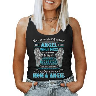 Memory Of Parents In Heaven For Daughter Son Loss Mom Women Tank Top | Mazezy DE