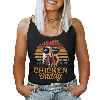 Mens Chicken Daddy Vintage Poultry Farmer Funny Fathers Day Mens Women Tank Top Basic Casual Daily Weekend Graphic - Seseable