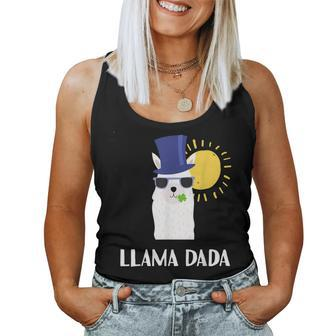 Mens Llama Dad And Son Matching Shirts Fathers Day Women Tank Top | Mazezy