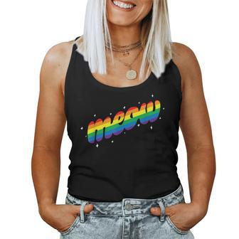 Meow Pride Lgbtq Equality Cat Daddy Cat Lover Rainbow Cats Women Tank Top Basic Casual Daily Weekend Graphic - Thegiftio UK