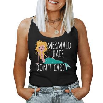 Mermaid Hair Dont Care Sea Sister Adult Shell Ocean Women Tank Top | Mazezy