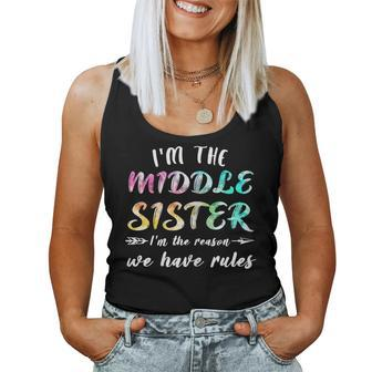 Im The Middle Sister Middle Sister Women Tank Top | Mazezy
