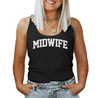 Midwife Job Outfit Costume Retro College Arch Women Tank Top | Mazezy